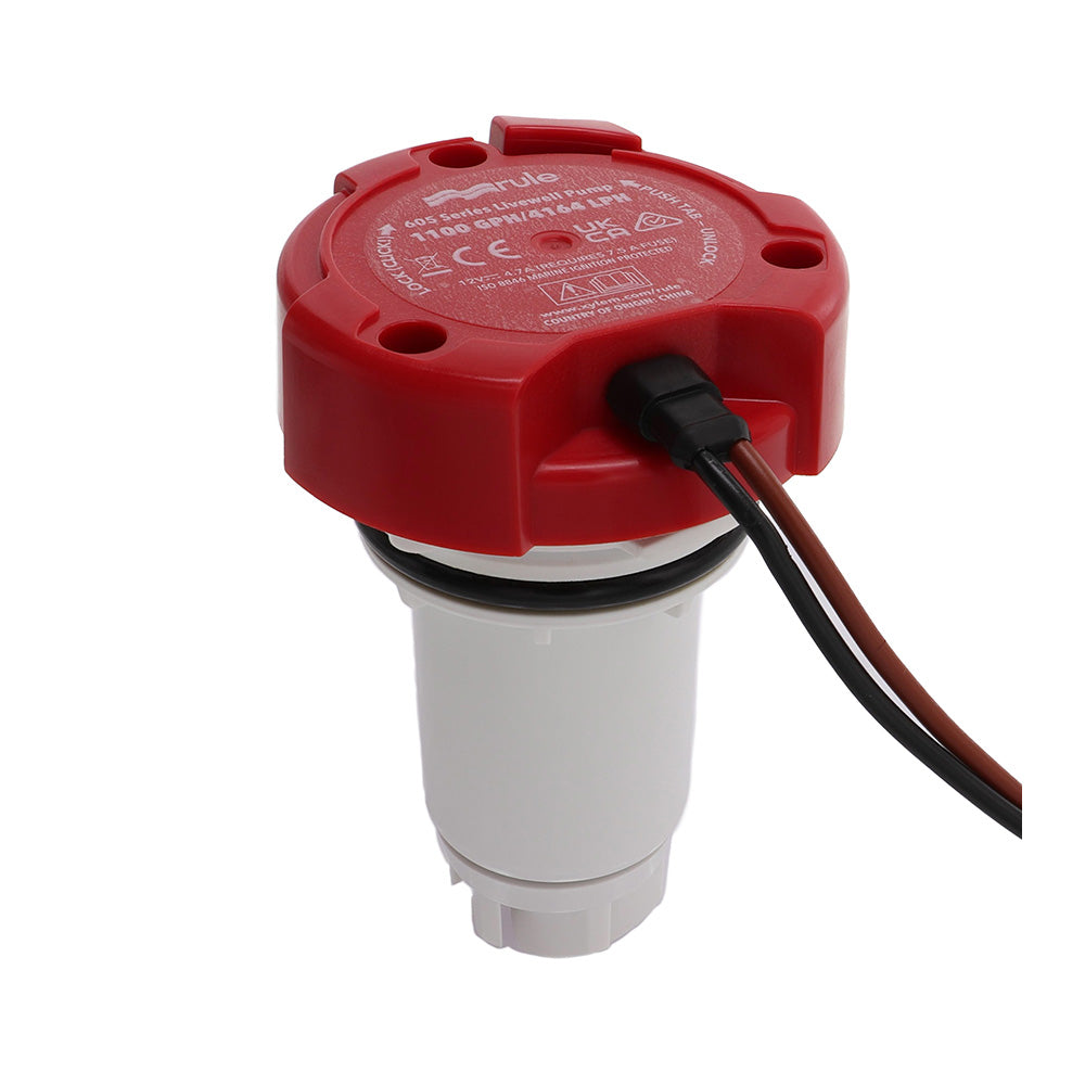Rule 67DR Rule 1100 GPH Livewell Pump Replacement Motor Cartridge