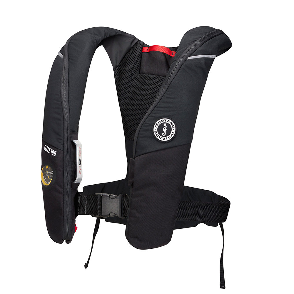 Mustang Survival MD3170-13-0 Mustang Elite 190 Offshore Inflatable PFD - Black