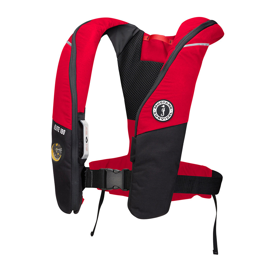 Mustang Survival MD3170-123-0 Mustang Elite 190 Offshore Inflatable PFD - Red/Black