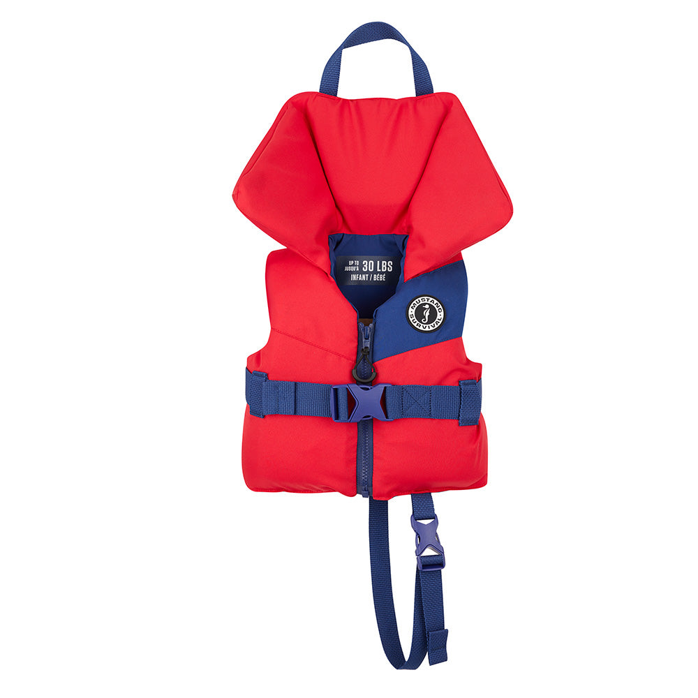 Mustang Survival MV3251-57-0 Mustang Lil' Legends Infant Foam Vest - Red/Navy