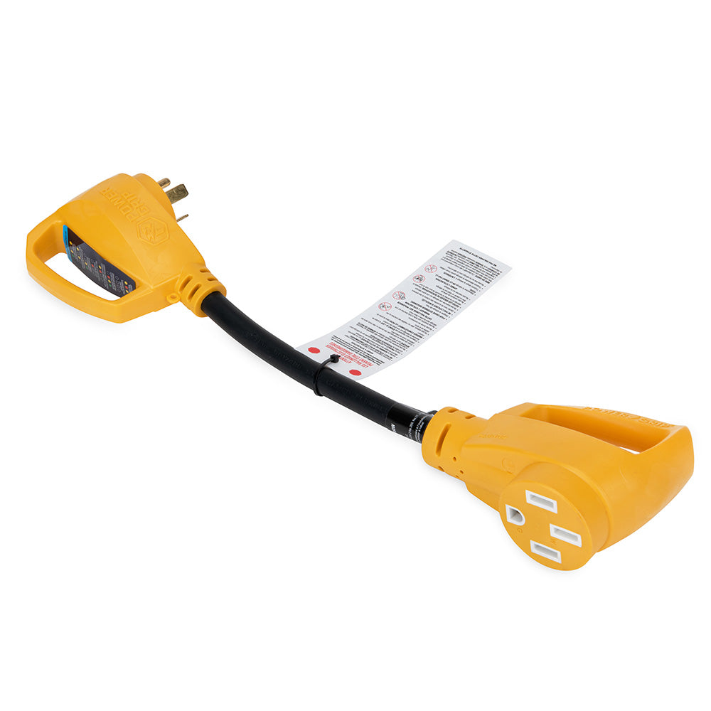 Camco 55460 Camco Power Grip RV 18" 30Amp Circuit Analyzer Dogbone - Integrated Surge Protection