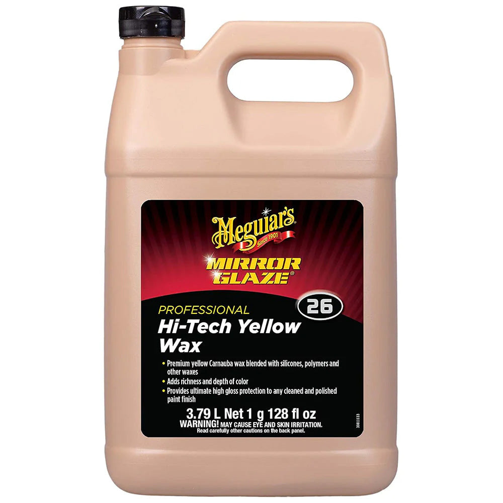 Meguiar's M2601 Meguiar's Professional Hi-Tech Yellow Liquid Wax - 1 Gallon