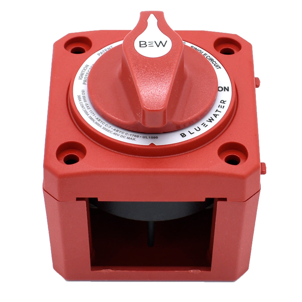 Bluewater 9800-006-11 Bluewater On/Off Switch Battery Switch - Surface Mount - Red