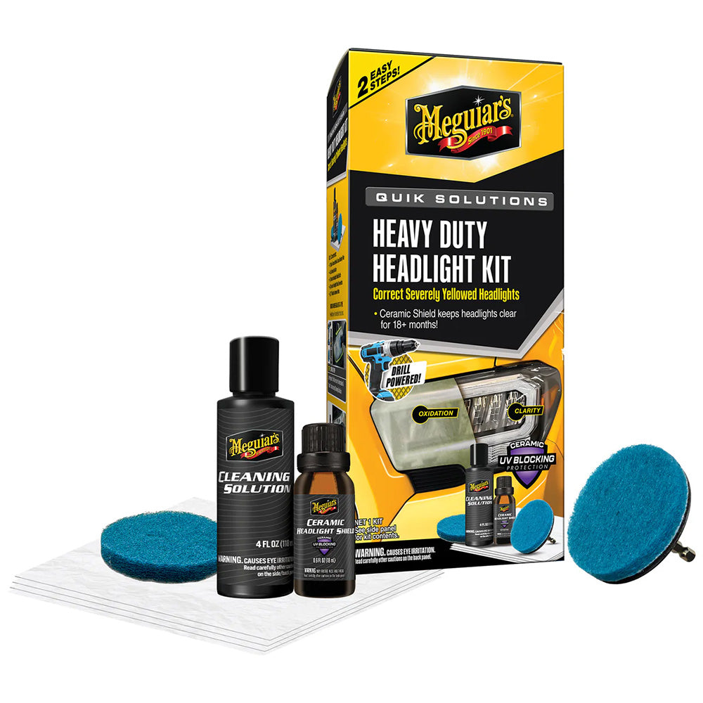 Meguiar's G55265 Meguiar's Quik Solutions Heavy Duty Headlight Kit