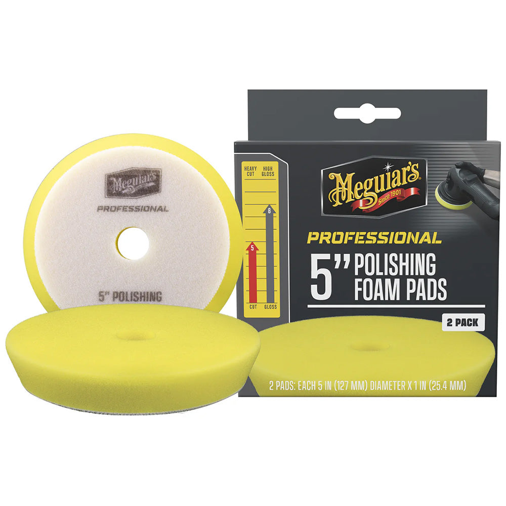 Meguiar's M5PFP2 Meguiar's Professional 5" Polishing Foam Pads *2-Pack