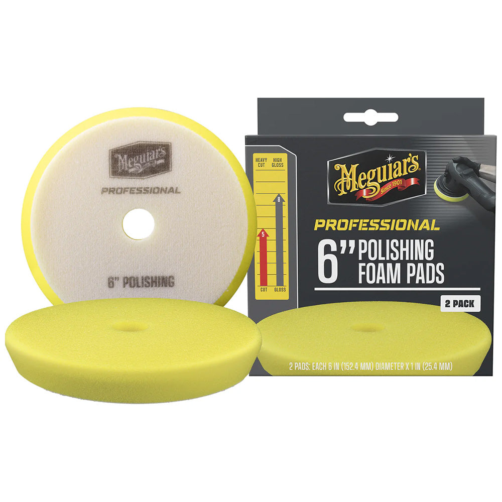 Meguiar's M6PFP2 Meguiar's Professional 6" Polishing Foam Pads *2-Pack