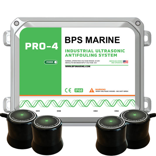 BPS Marine 24V-PRO-4 Bps Marine 24V-PRO-4 Pro-4 4-transducer Ultrasonic Antifouling System - 24vdc