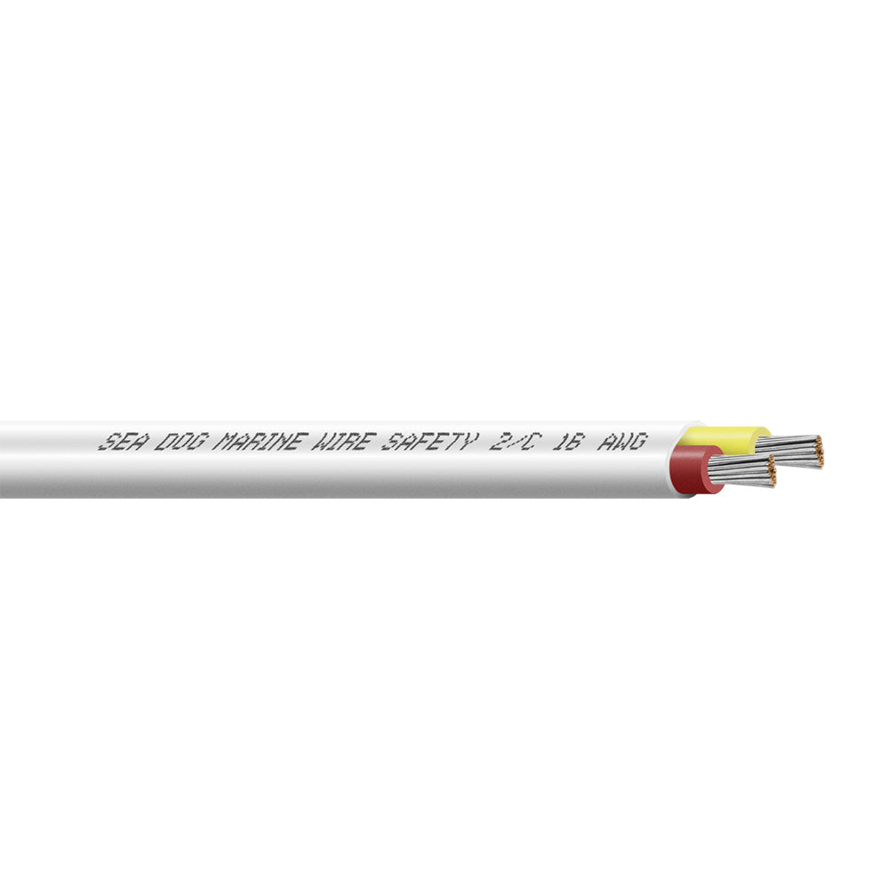 Sea-Dog Line 8016222 Sea-Dog 16/2 Flat Duplex Safety Wire - Red/Yellow - 100'