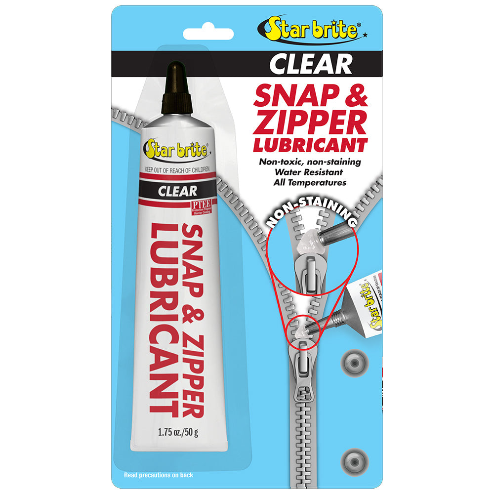 Star brite 89102P Star brite Snap & Zipper Lubricant - Clear, Multi-Use - 1.75 oz