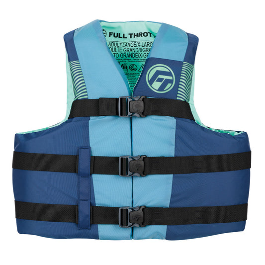 Full Throttle 112200-500-002-26 Full Throttle Nylon Life Jacket - Youth - Blue/Black