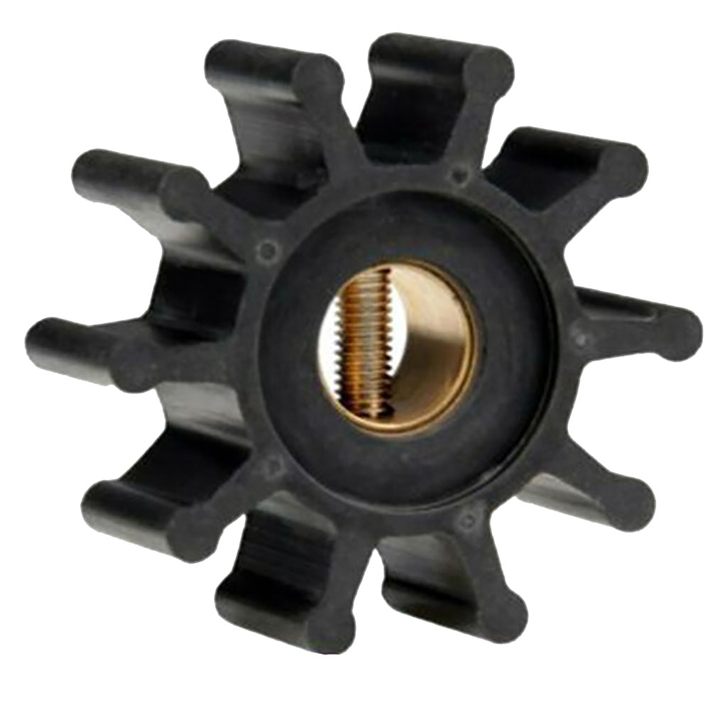 Jabsco 18653-0001-P Jabsco Impeller Kit - Neoprene - 10 Blade - 2" Diameter x 7/8" Wide - Slotted Shaft Pin Drive - Brass Insert - 15/32" Shaft Diameter