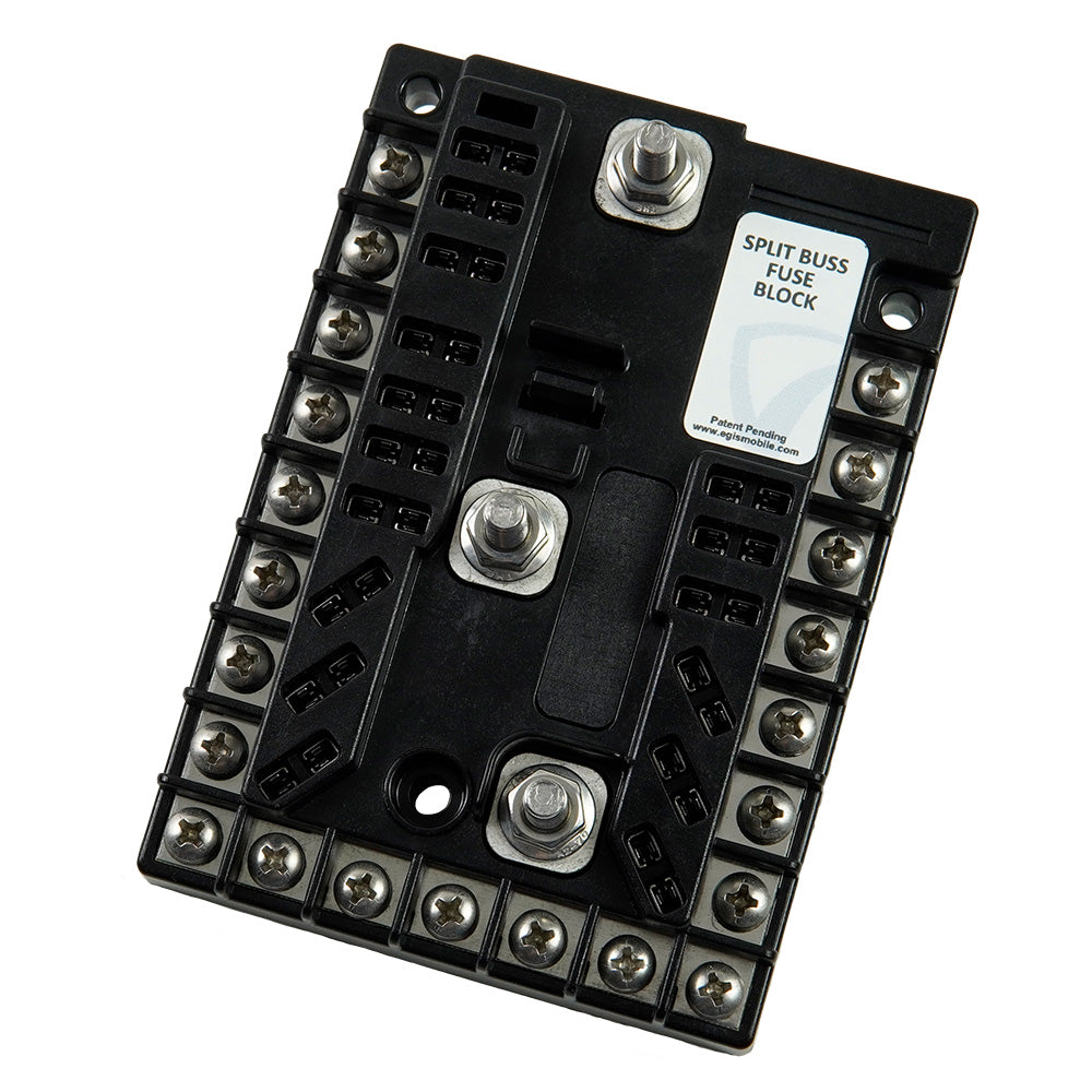 Egis Mobile Electric 8033 Egis Split Buss Fuse Block 13 Circuit + Ground 200A