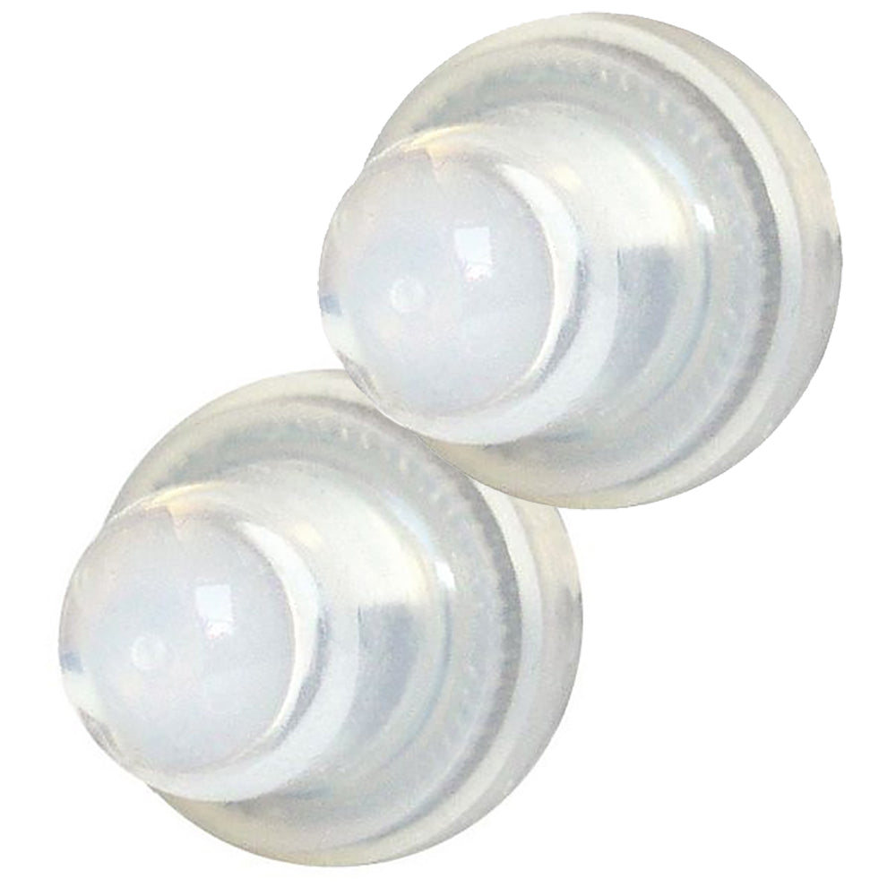 Blue Sea Systems 4135 Blue Sea 4135 Push Button Reset Only Circuit Breaker Boot - Clear- 2-Pack