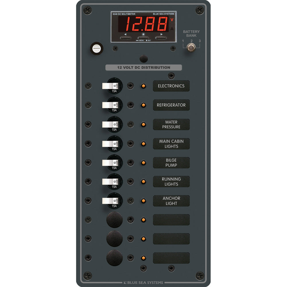 Blue Sea Systems 8402 Blue Sea 8402 DC 10 Position w/Multi-Function Meter