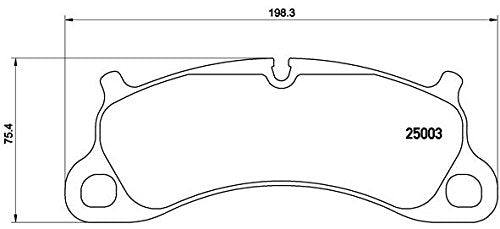 BREMBO P65025 Brembo P65025 Low-Met Front Disc Brake Pad Set PORSCHE OE# 99135194903