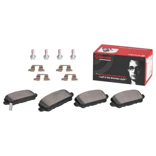 BREMBO P28089N Brembo P28089N Premium Ceramic Rear Disc Brake Pad Set HONDA OE# 43022TBAA02