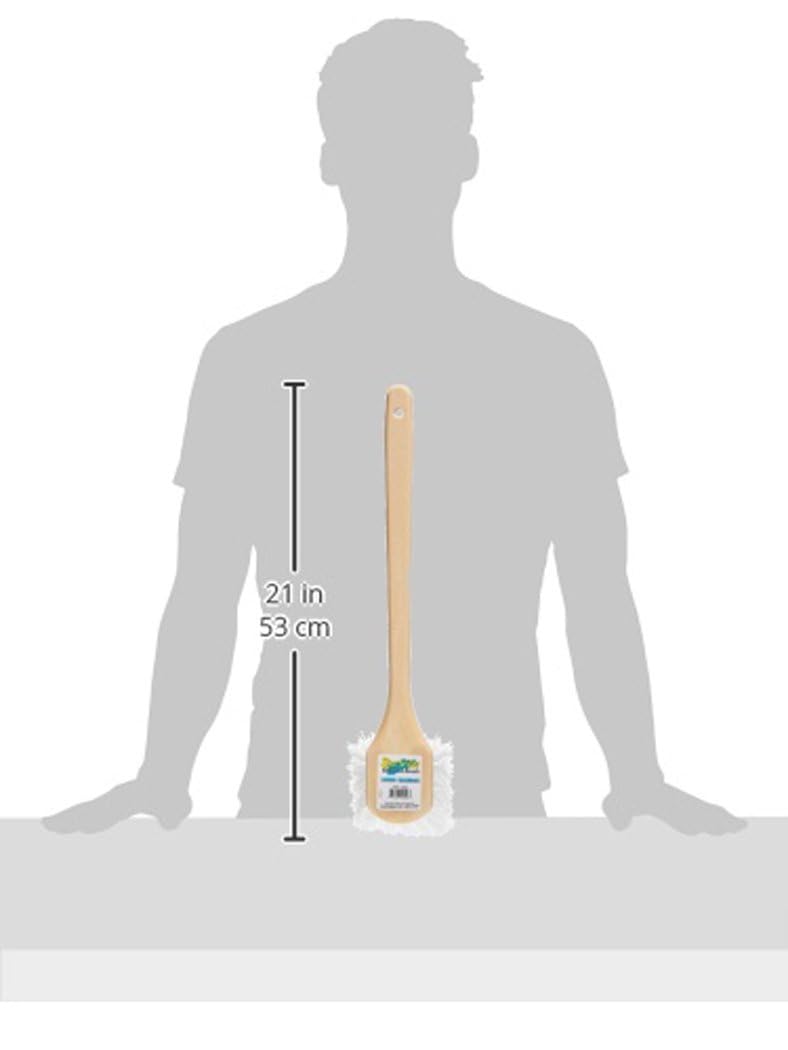 STAR BRITE 040026 STAR BRITE Utility Long Handle Scrub Brush, Marine-Grade Stiff Bristled