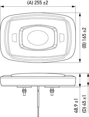 Hella 014566411 L/BAR MINI-10INCH LED MV FXD AMB/WHT