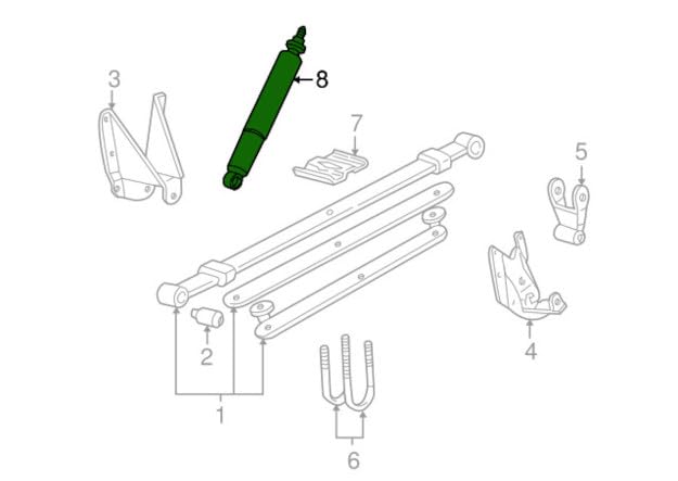 Motorcraft ASH846 Rear Shock Absorber