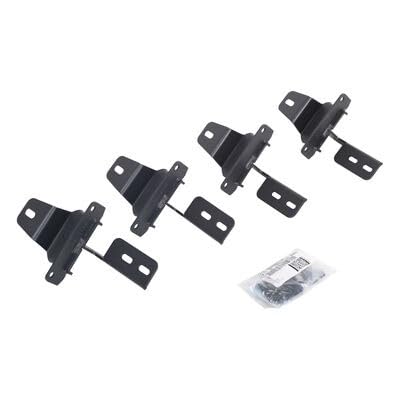 GO RHINO 6949275 Go Rhino RB10 / RB20 Brackets | Mild Steel, Textured Black | 6949275 | Fits 2018-2024 Jeep Wrangler JL, 2-Door