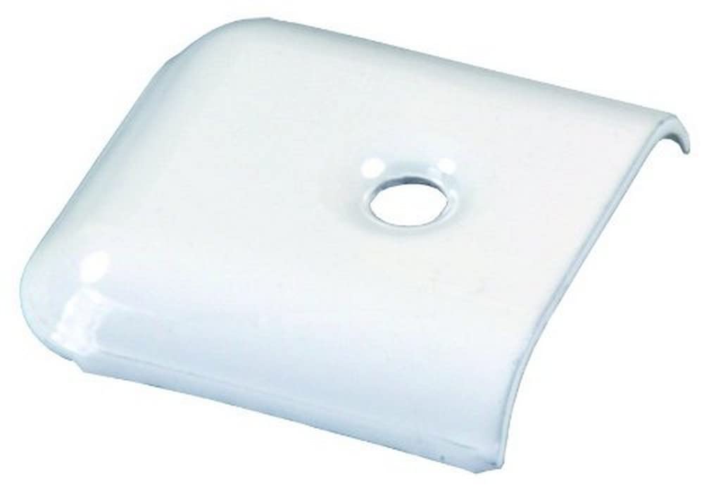 JR PRODUCTS 49655 JR Products 49655 Metal Polar White Vinyl End Caps
