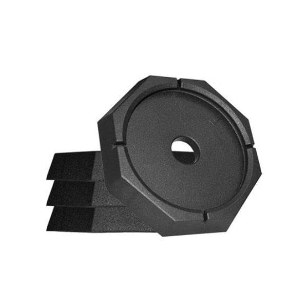 SNAPPAD XTRL12SP4 SnapPad Xtra XL RV Leveling Pads - Permanent Jack Stabilizers for RVs - 12" Round Leveling Jack Pads for LCI Leveling System - Heavy Duty Replacement for Blocks - Made in The USA (XL 4-Pack)