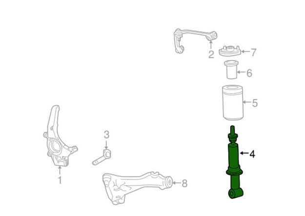 Motorcraft ASH1050 SHOCK ABSORBER ASY