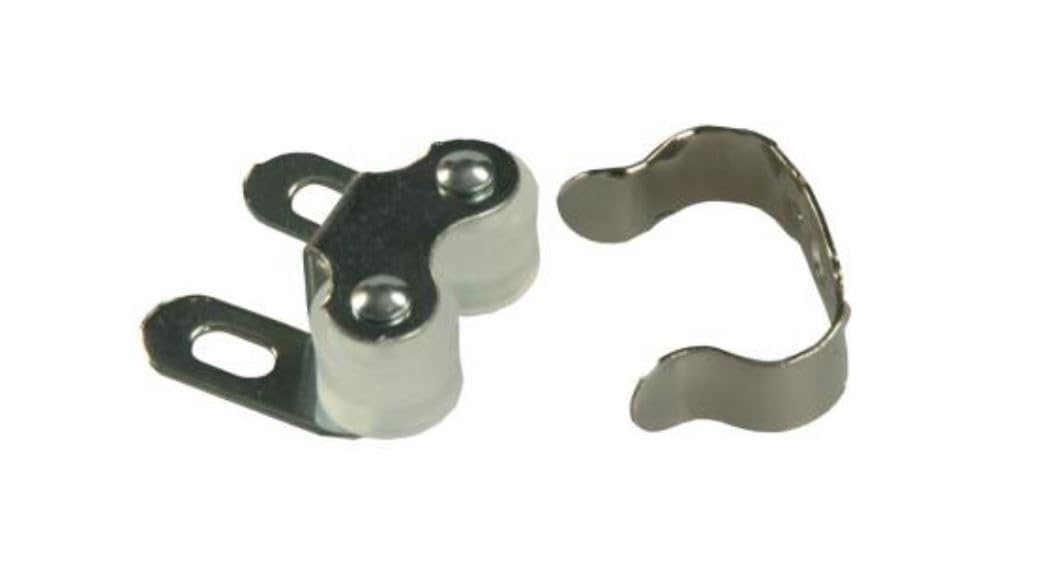 JR PRODUCTS 70225 JR Products 70225 Double Roller Cabinet Catch with Clip