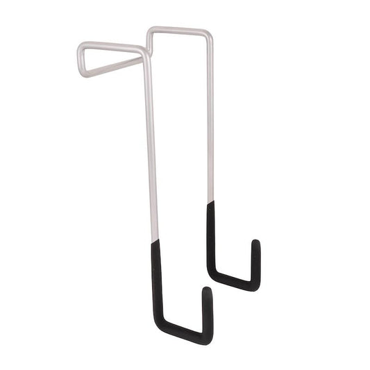 DURAFLEX 22220 Duraflex 22220 Gator Tote Tank RV Ladder Storage Hook Silver Powder Coated Steel with Rubber Coating, Universal Fit for Portable Waste Holding Tanks, Holds 1 Tank Up to 38 Gallons
