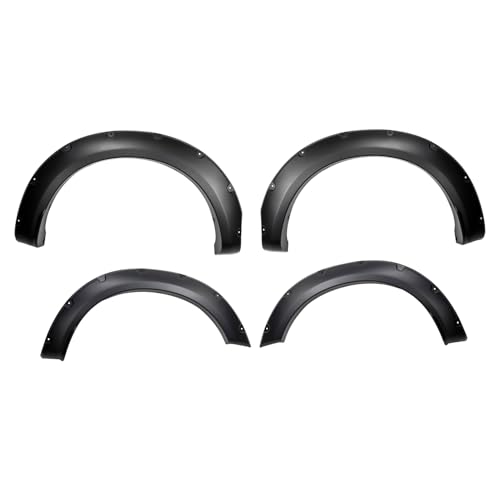 TRAILFX TFF3008S TrailFX Pocket Fender Flares Fits 2023-2025 Ford F-250 Super Duty Black Plastic Fenders 2" Tire Coverage Front and Rear 7" and 7.75" Flare Height Set of 4 with Rivets and Hardware TrailFX TFF3008S