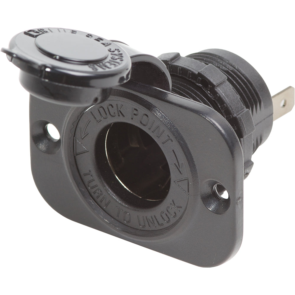 Blue Sea Systems 1011 Blue Sea 12 Volt Dash Socket - Black