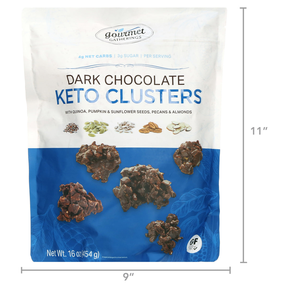 Joy Life Foods Joy Life Foods Dark Chocolate Keto Clusters with Pecans, Almonds & Seeds, 16 oz