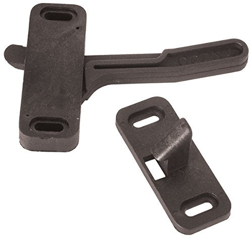 RV DESIGNER E295 RV Designer E295, Phillips Screen Door Catch, Right Hand, Entry Door Hardware , Black