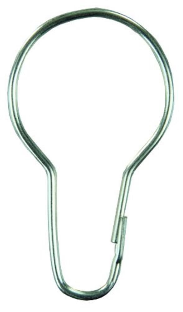 JR PRODUCTS 81665 JR Products 81665 Metal Shower Curtain Rings - Pack of 12