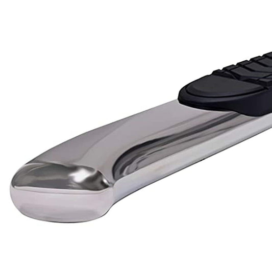 TRAILFX A7086S TrailFX Truck Side Step Bars Fits 2020–2021 Chevrolet Silverado 1500 5 Inch Oval Bent Side Bars with Step Pads PolishedStainless Steel Rocker Panel Mount Set of 2 TrailFX A7086S
