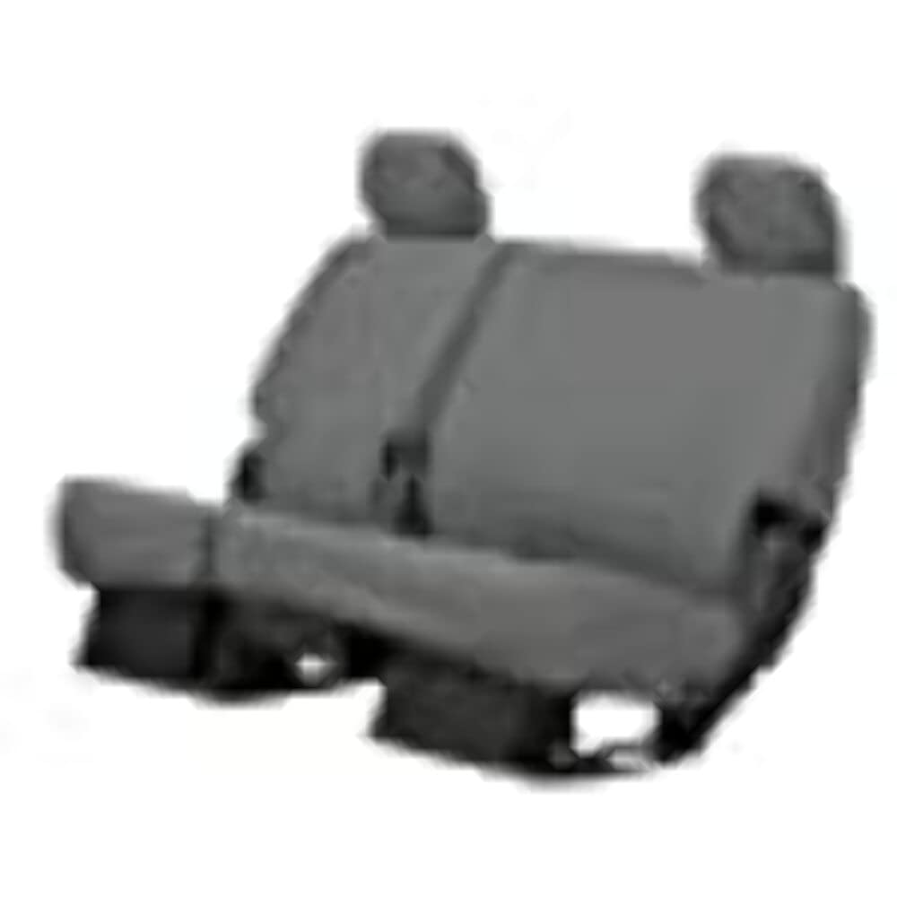 COVERCRAFT SS8497PCGY Covercraft Polycotton SeatSaver Custom Seat Covers | SS8497PCGY | 2nd Row 60/40 Bench Seat | for 2019-2022 Ford F-250/F-350/F-450/F-550 Crew Cab | Gray
