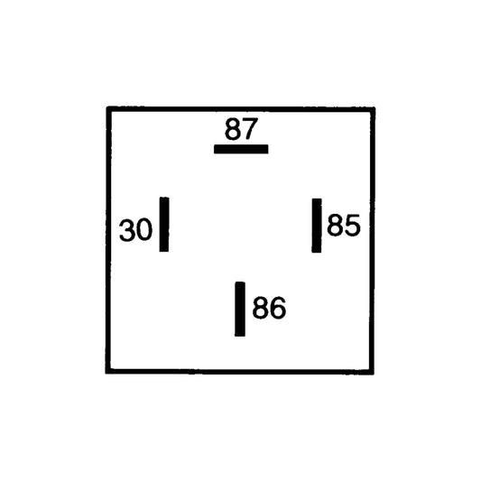HELLA 965400001 HELLA 4RA 965 400-001 Relay 12V 30A SPST BKT Black