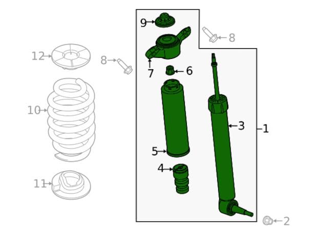 Motorcraft ASH86012 SHOCKABSORBERASY