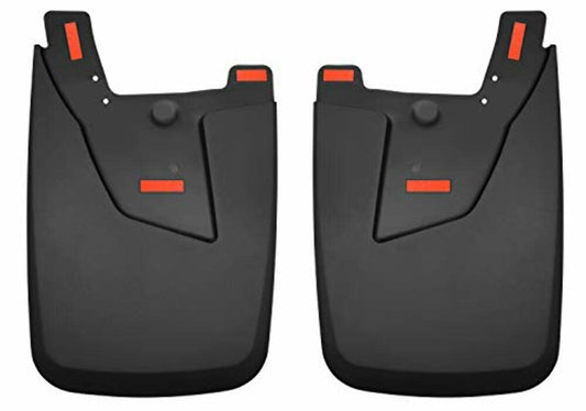 Husky Liners 59051 Husky Liners Custom Mud Guards – Fits 2019-2026 Dodge Ram 2500/3500 with Single Rear Wheels & OEM Fender Flares – Rear Set, 2-pc Black - 59051