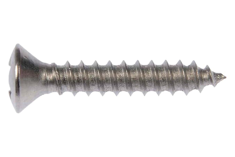 DORMAN 784-100 Dorman Self Tapping Screw-Stainless Steel-Oval Head-No. 6 x 1/2 In., 3/4 In