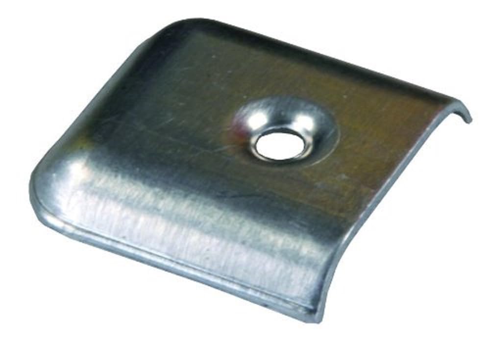 JR PRODUCTS 49675 JR Products 49675 Metal Vinyl End Cap, Pack of 4 - Chrome