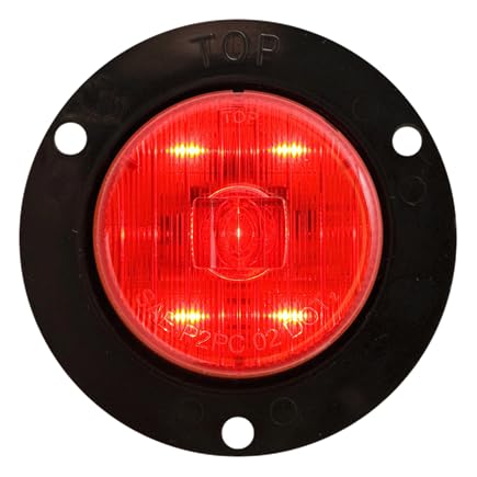 OPTRONICS MCL52RB Optronics MCL52RB LED MARK LIGHT W/FLANGE;2';RED