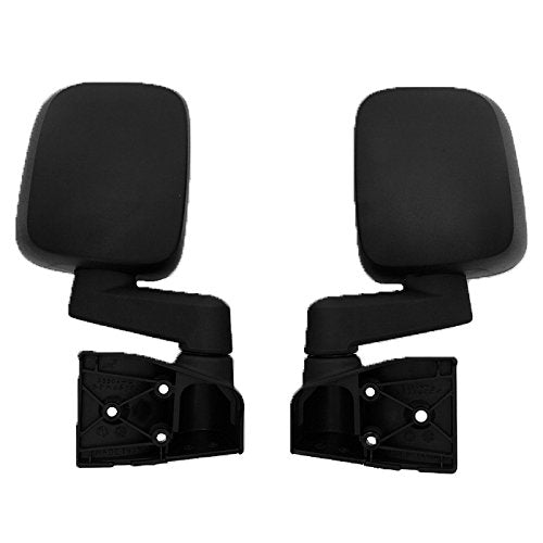 BESTOP 51261-01 Bestop Door Mirror Set Black 5126101 for Jeep Wrangler YJ/TJ 1987-2006