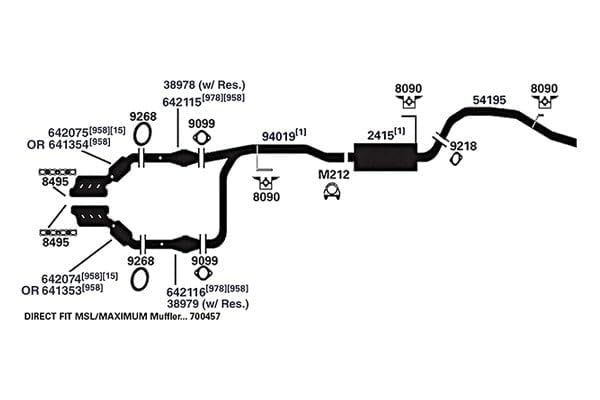 AP Exhaust 54195 Tail Pipe