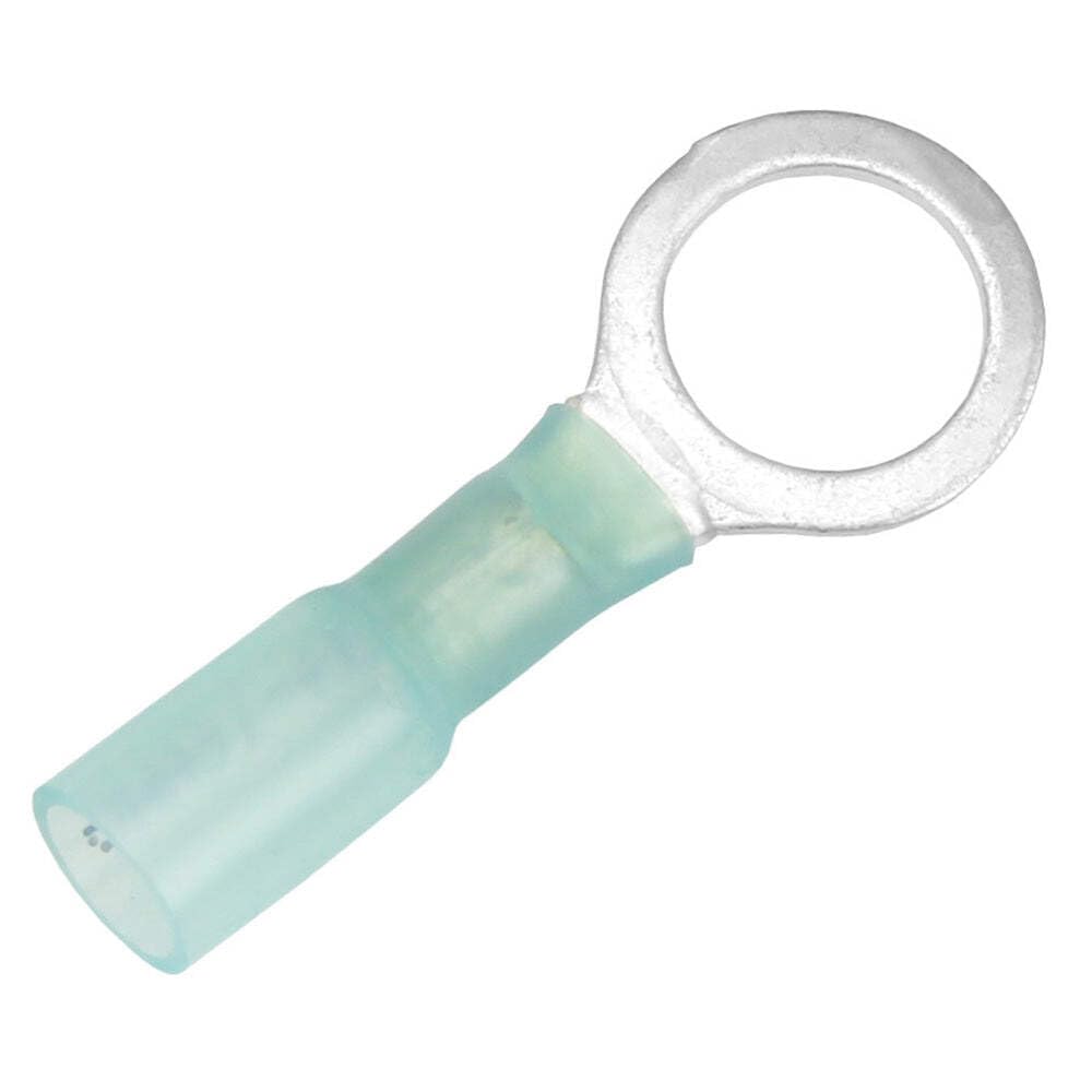 PACER TE14-38R-100 Pacer 16-14 AWG Heat Shrink Ring Terminal - 3/8" Stud Size - 100 Pack