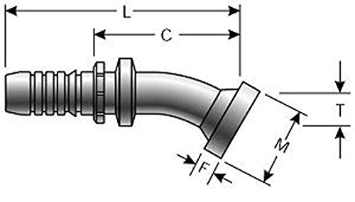 Gates G20354-1212 GlobalSpiral Couplings, Code 62 O-Ring Flange