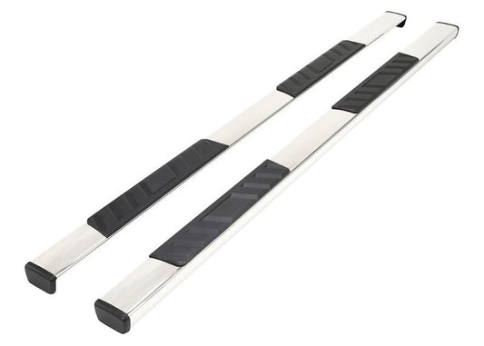 TRAILFX A4018S Trailfx Side Step Bars Fits 2020–2021 Chevrolet Silverado 1500 4 Inch Trapezoid Straight Nerf Bars with Step Pads Polished T304 Stainless Steel Rocker Panel Mount Set of 2 A4018S