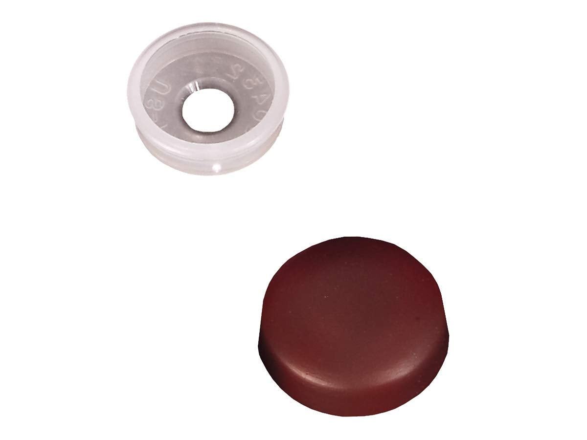 RV DESIGNER H605 RV Designer H605 - Snap-Over Screw Covers, Brown, 14 Pack