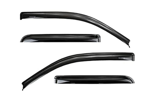 TRAILFX 4974H TrailFX Rainguard Window Vents Fits Ford F-150 SuperCab 2015-2025 Smoked Acrylic Low Profile Tape-On Side 4 Piece Window Deflectors TrailFX 4974H