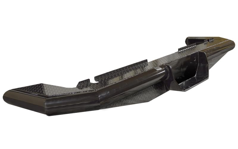 CATTLEMAN 4231S Cattleman HD 4231S Rear Pipe Bumper Fits Dodge Ram 3500 2010-2024 Dual Rear Wheels Gloss Black Powder-Coated Steel 1-Piece Bolt-On 4 Inch